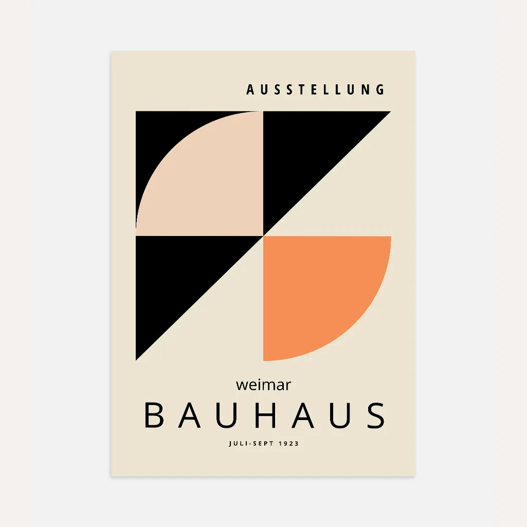 Bauhaus Form Contrast Poster