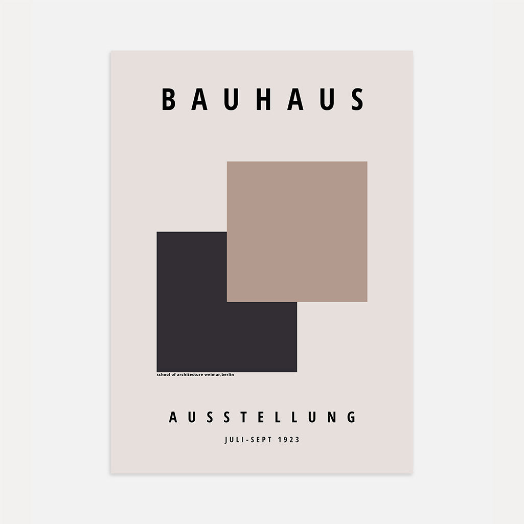 Bauhaus Square Poster