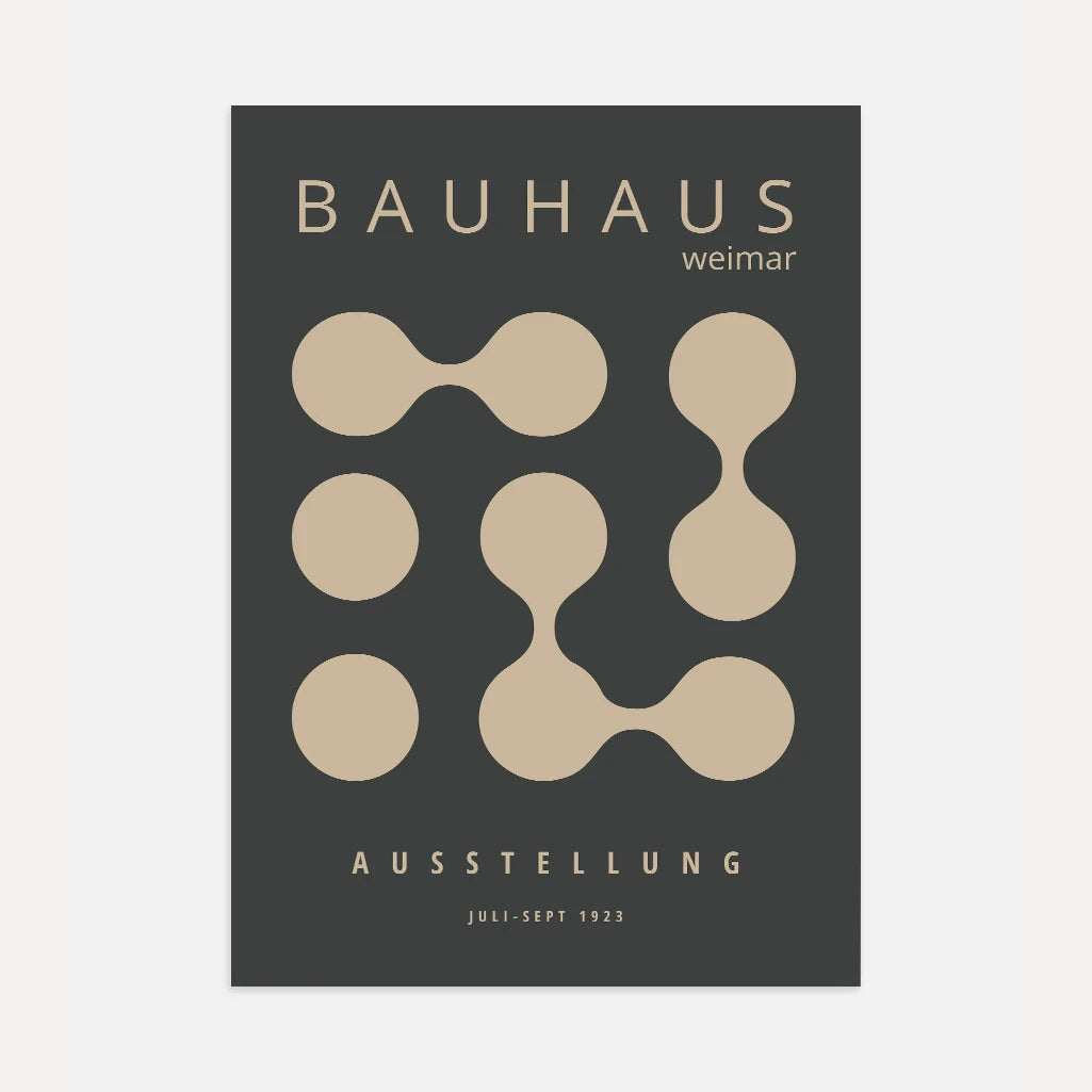 Bauhaus Molecular Forms Poster
