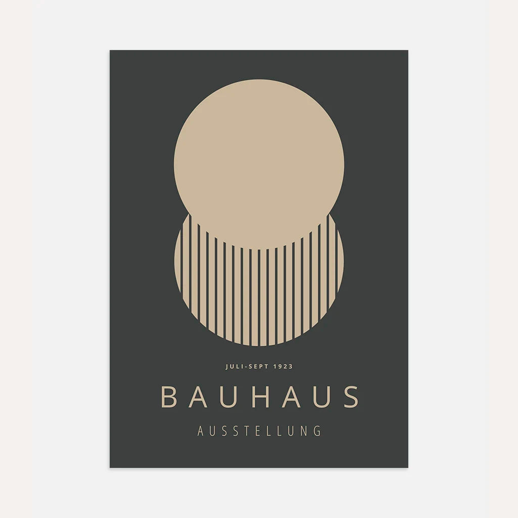 Bauhaus Minimal Circles & Lines Poster