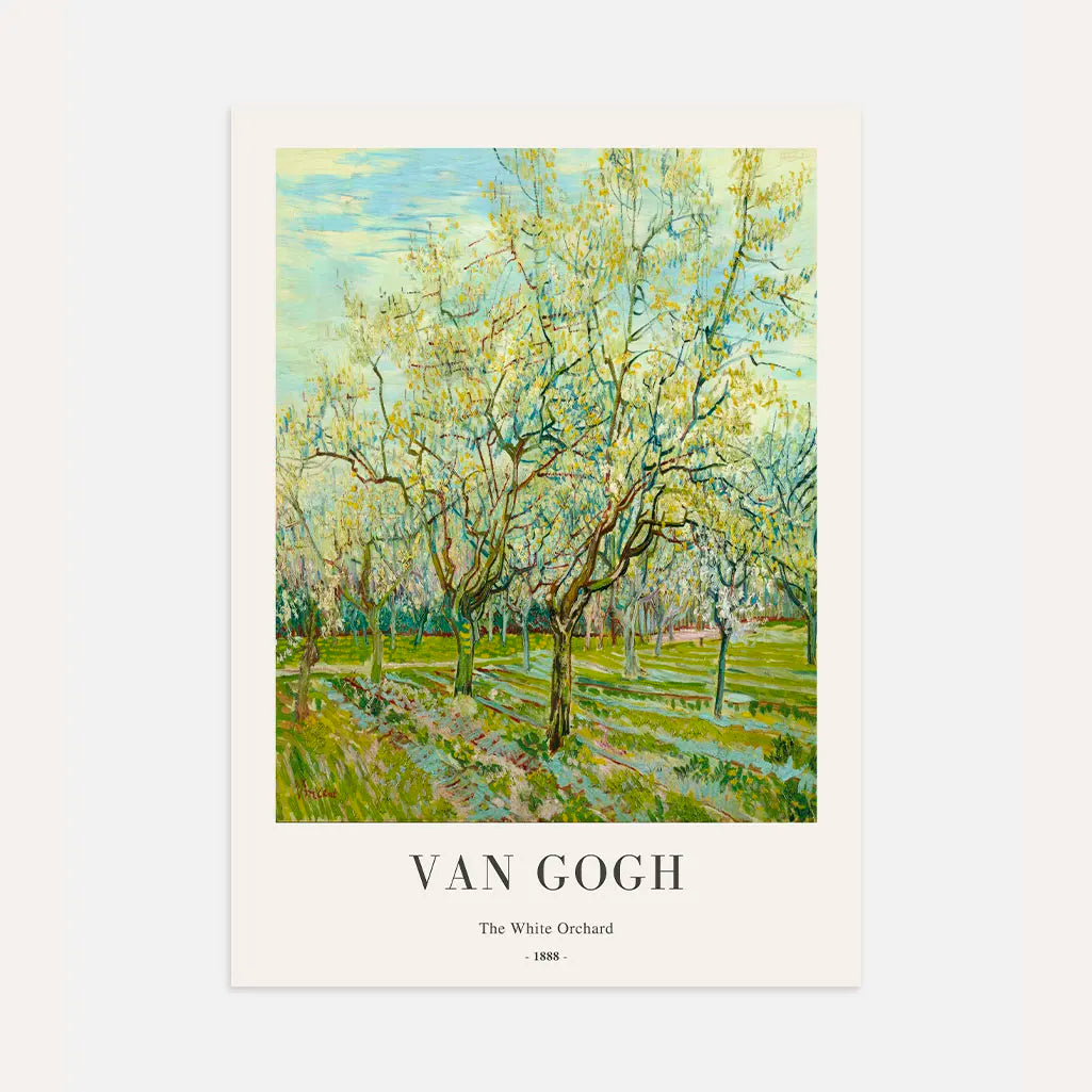 Vincent van Gogh White Orchard Poster