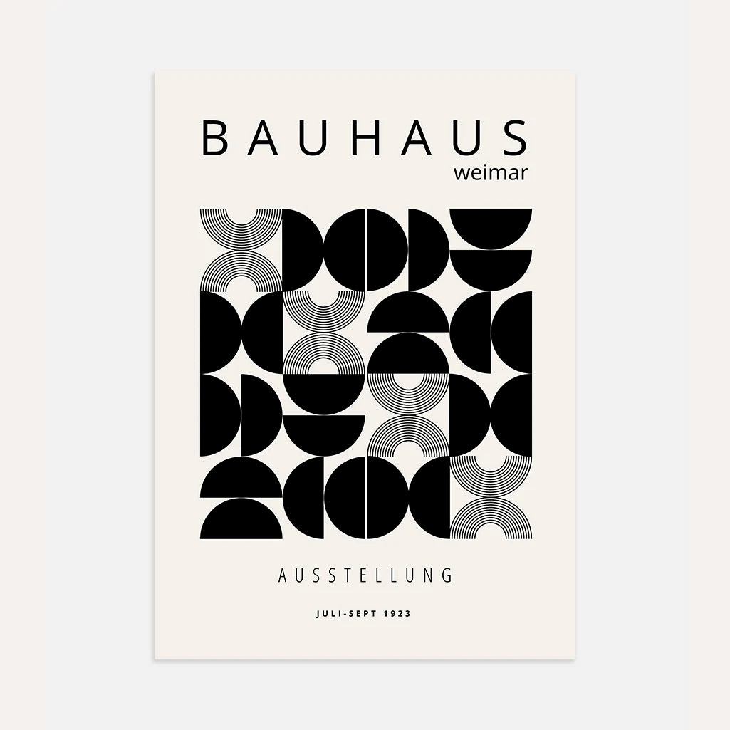 Bauhaus Hemispheres Poster
