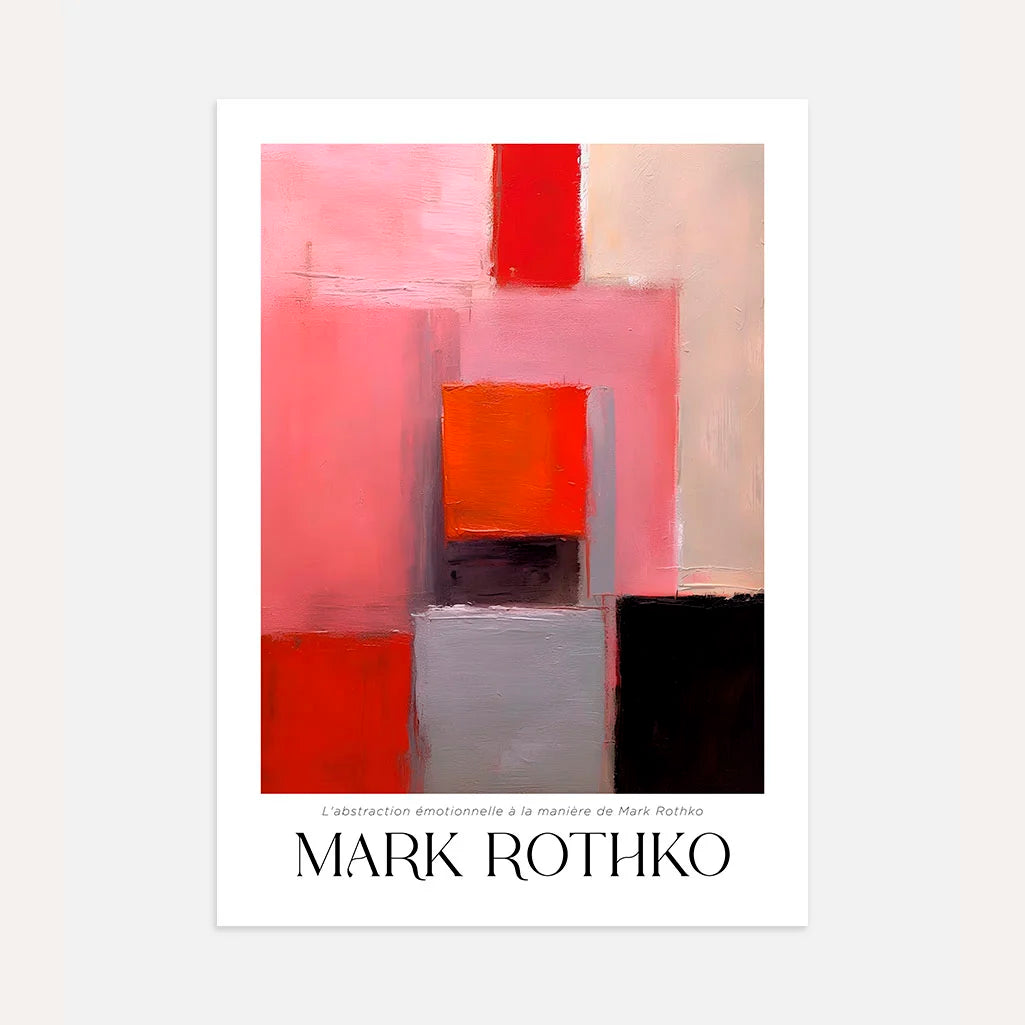 Rothko Pink Structure Poster