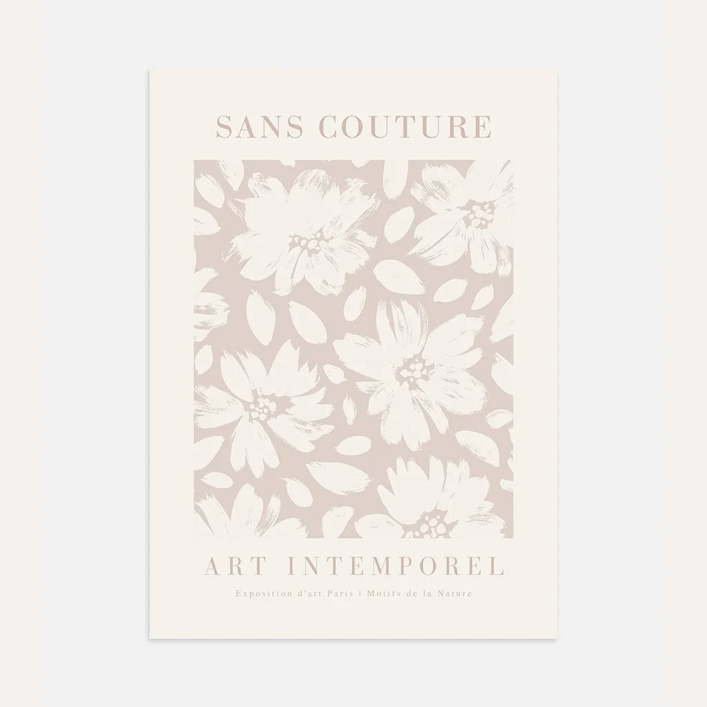 Pastel Breeze Floral Poster