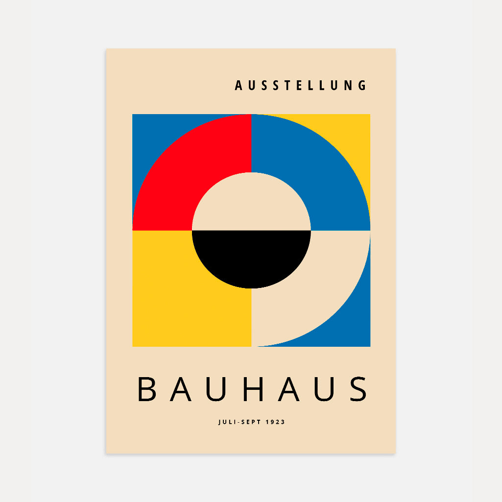 Bauhaus Center Circle Poster