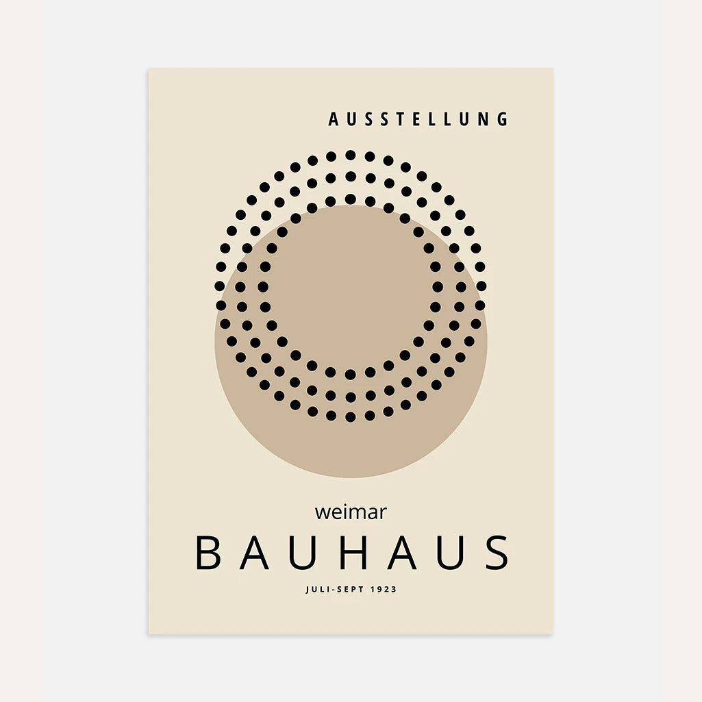 Bauhaus Circles Poster