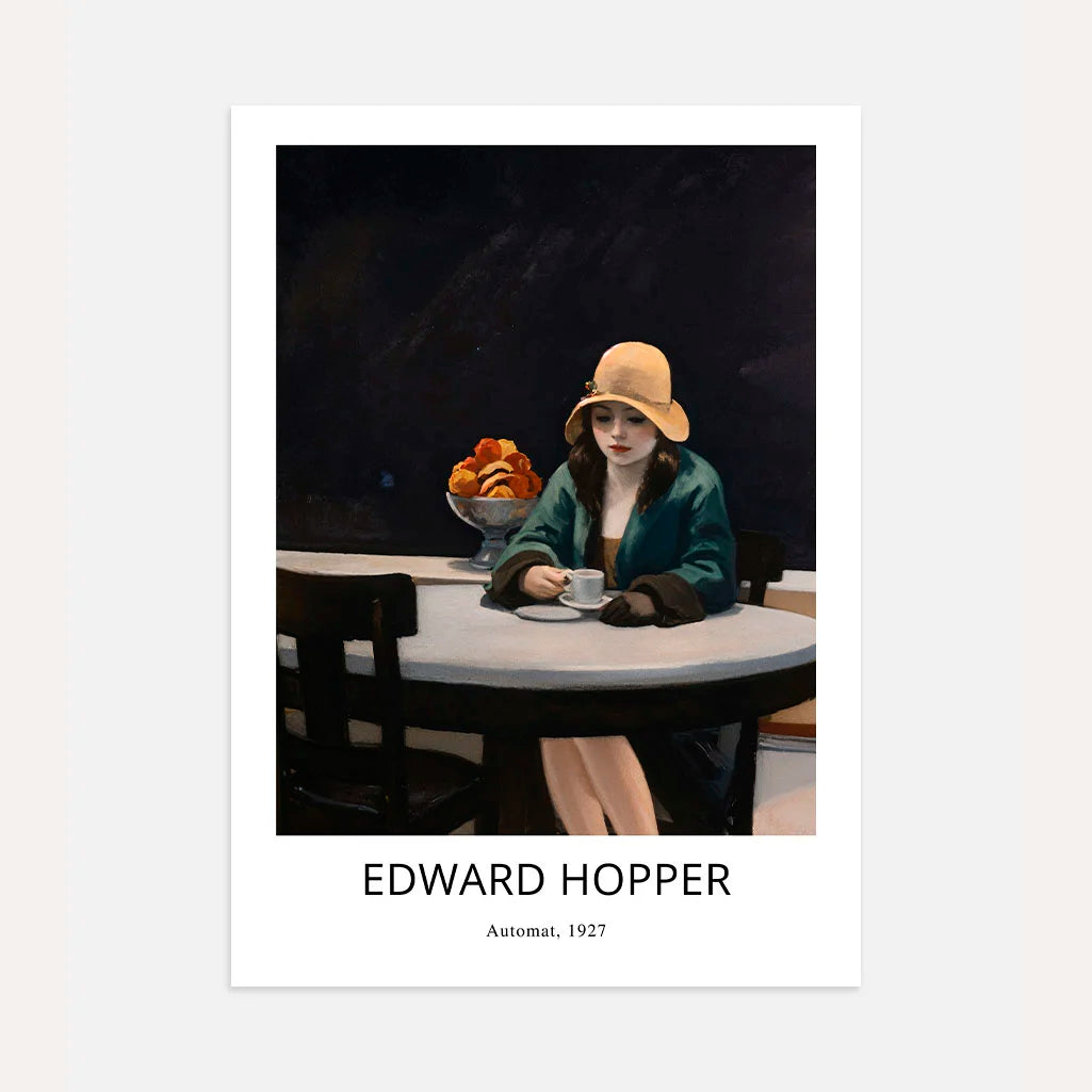 Edward Hopper Automat Vertical Poster