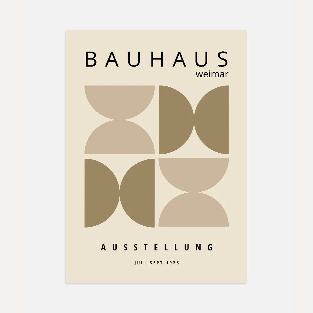 Bauhaus Hourglass Poster