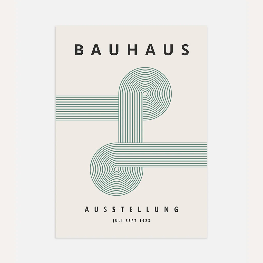 Bauhaus Green Line Intersection Poster