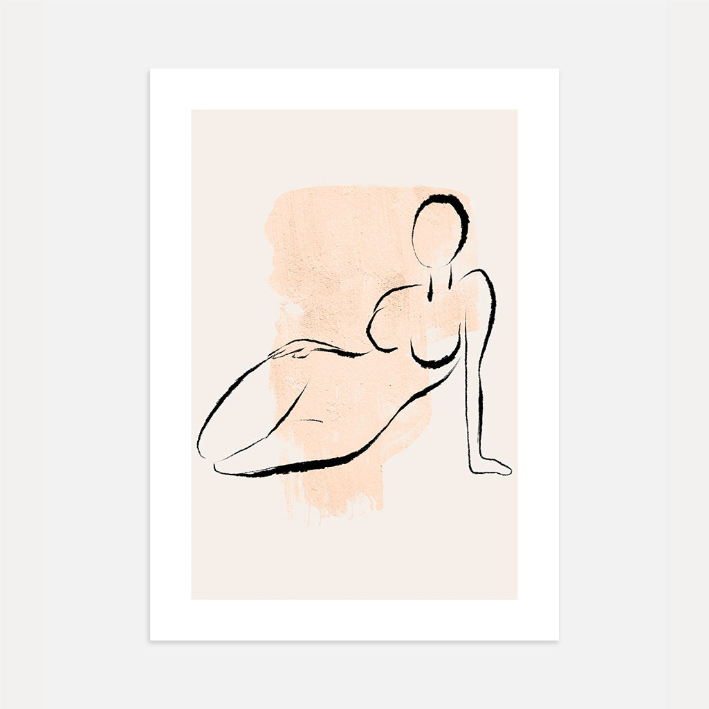 Line Art Feminine Form Poster