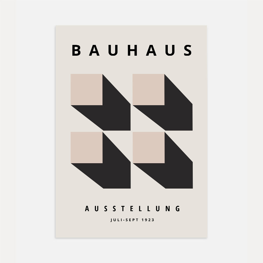 Bauhaus 3D Effect Poster