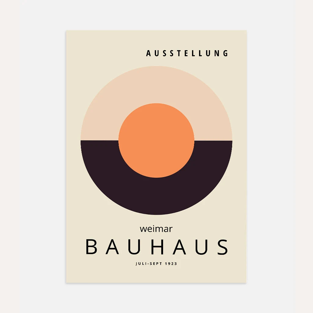 Bauhaus Circular Harmony Poster