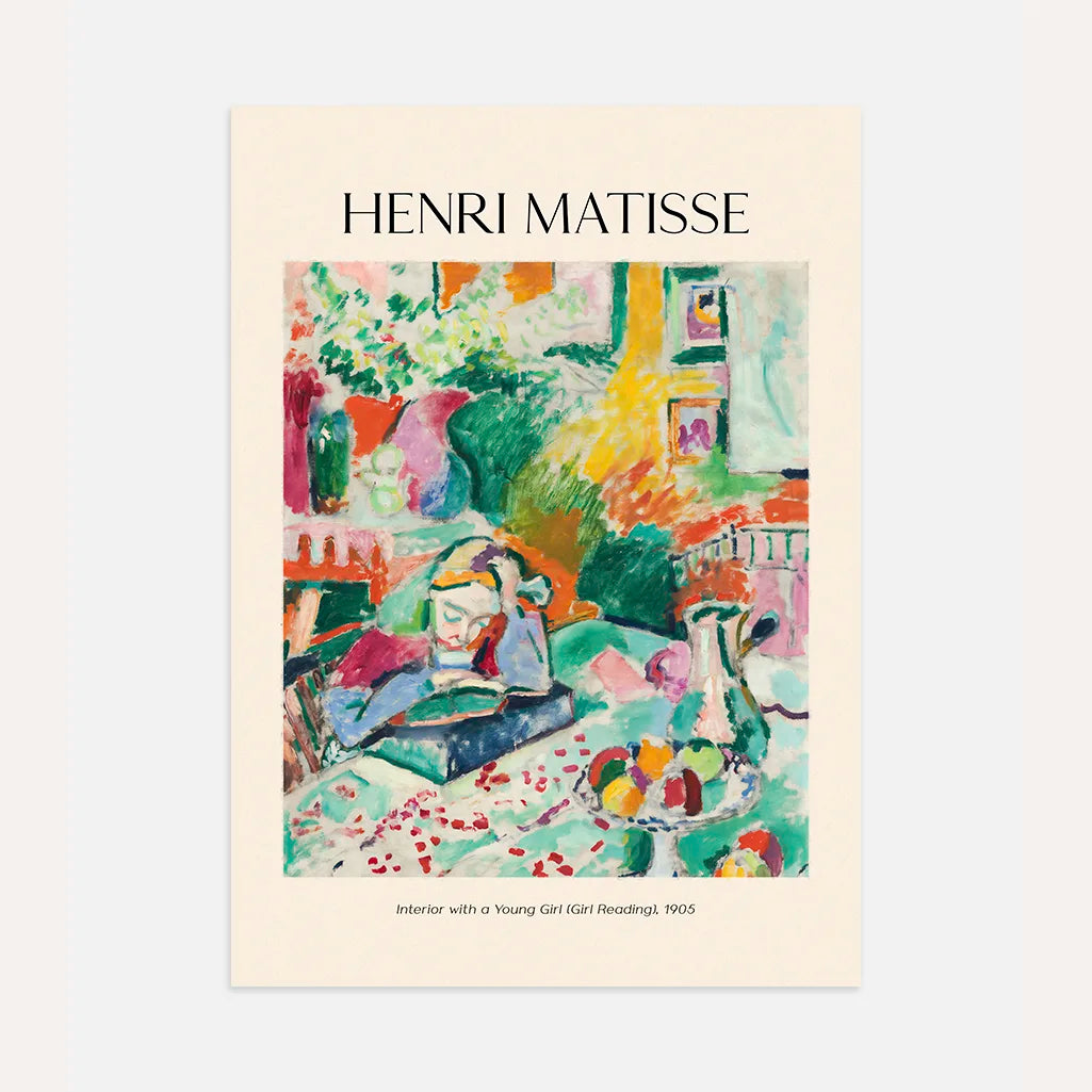 Henri Matisse Girl Reading Poster