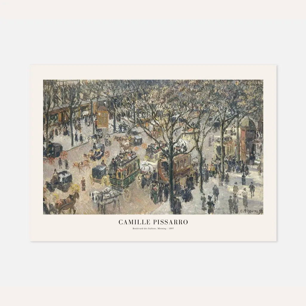 Pissarro Paris Boulevard des Italiens Poster