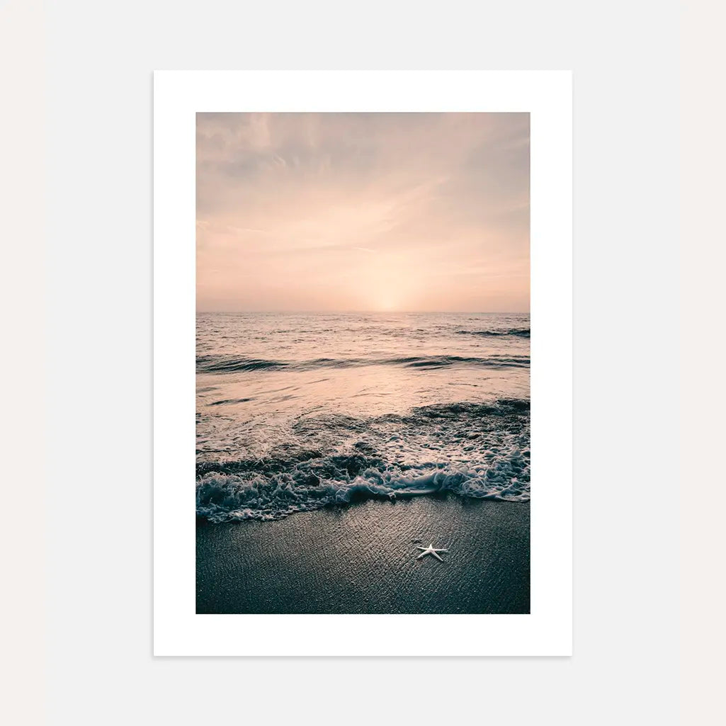 Beach at Sunrise Poster