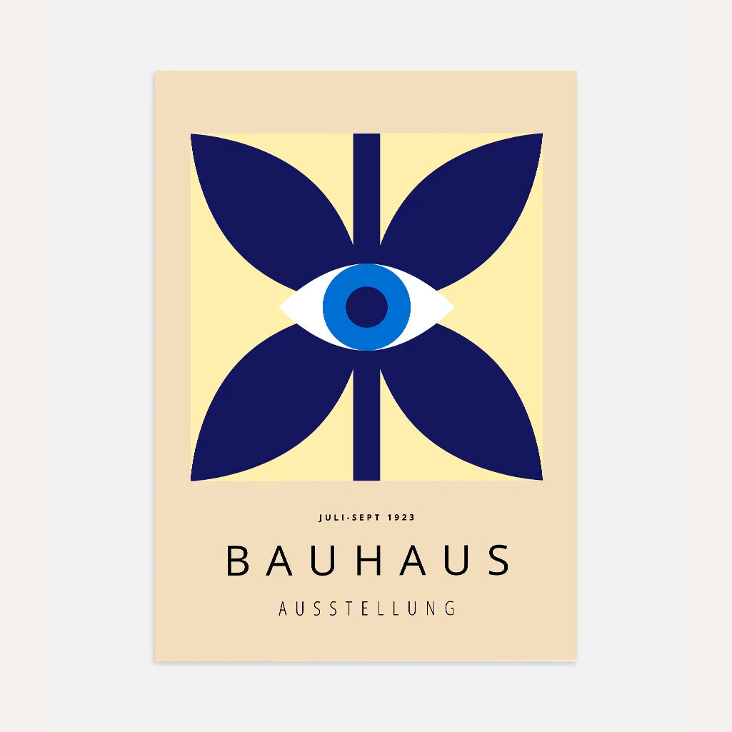 Bauhaus Blue Eye Poster