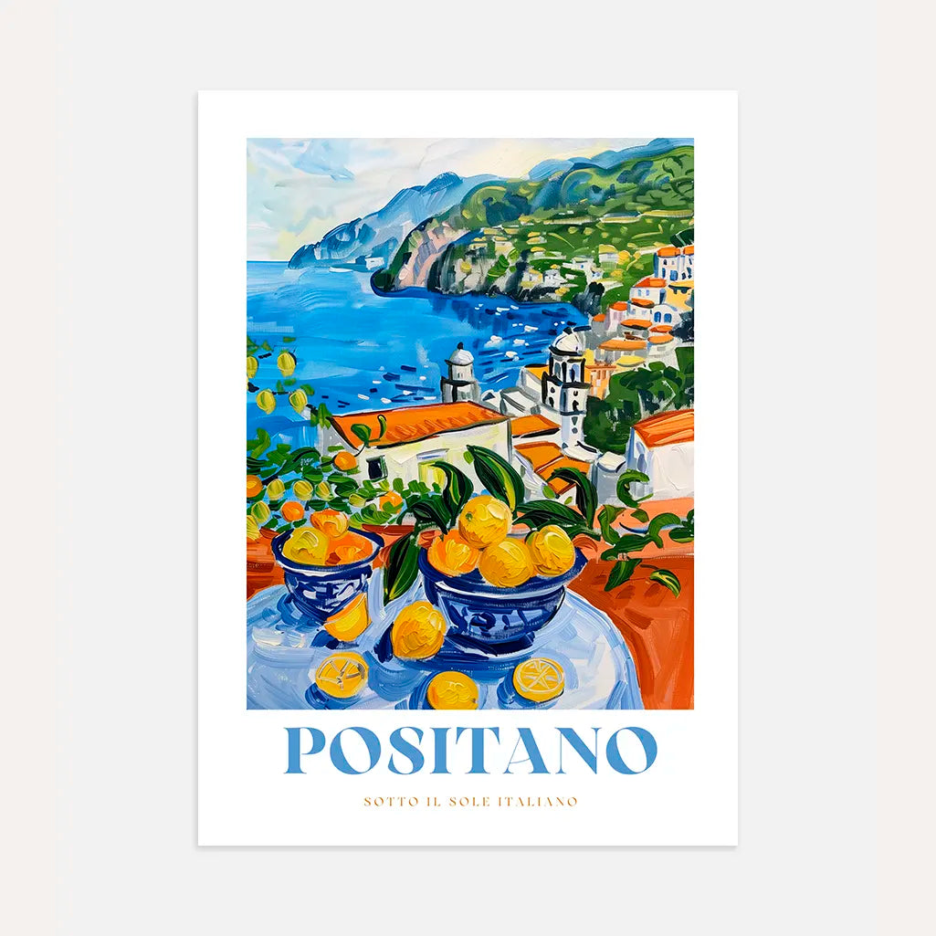 Positano Lemons Poster