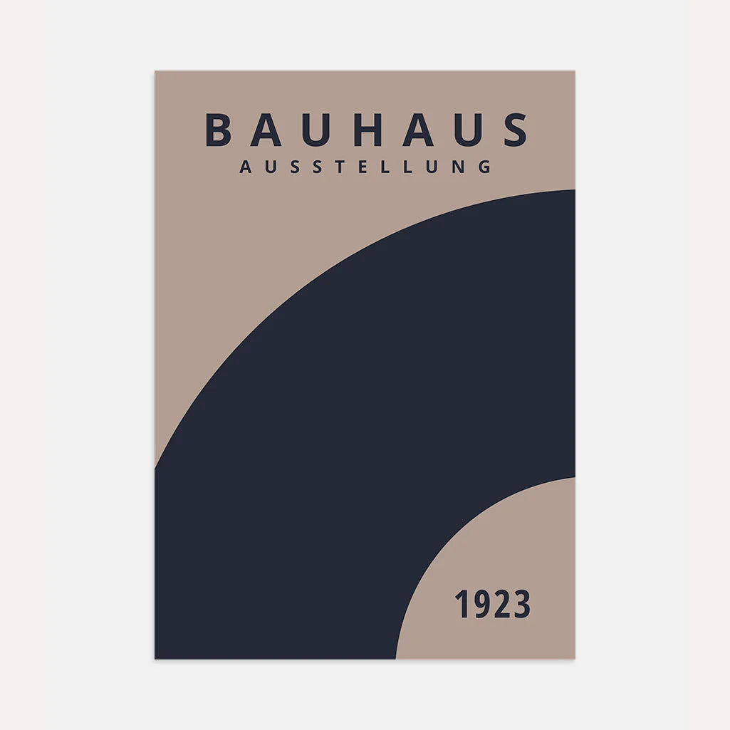 Bauhaus Blue Rotation Poster