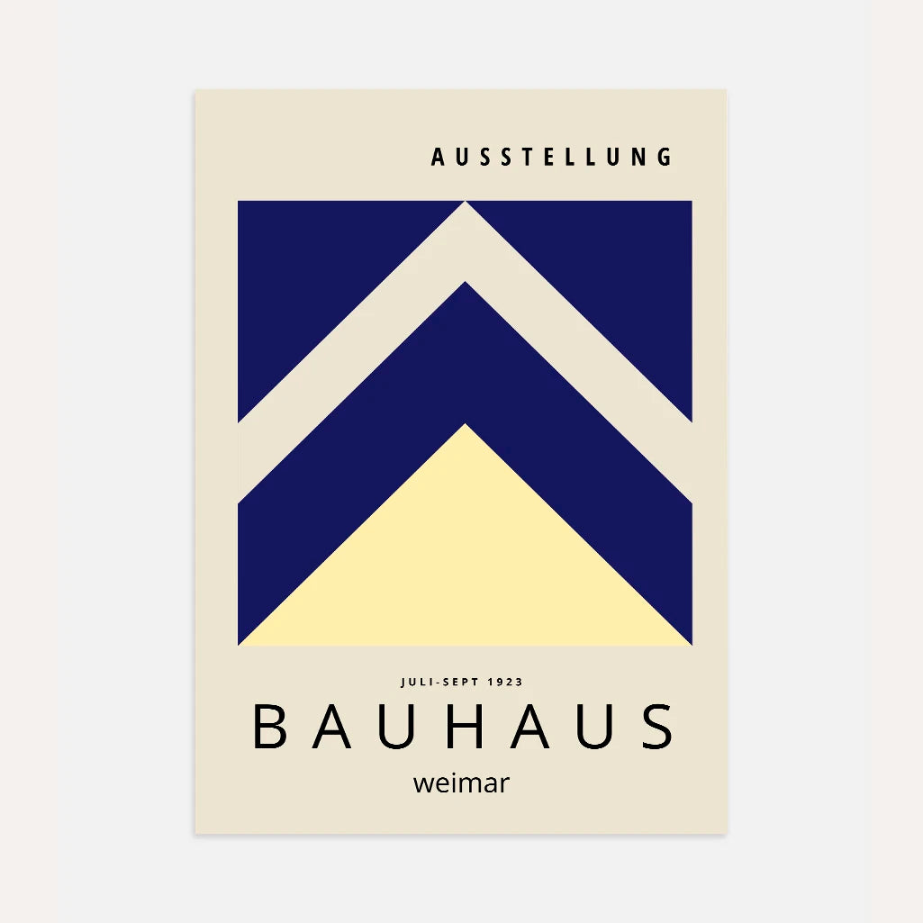 Bauhaus Weimar Geometric Arrows Poster