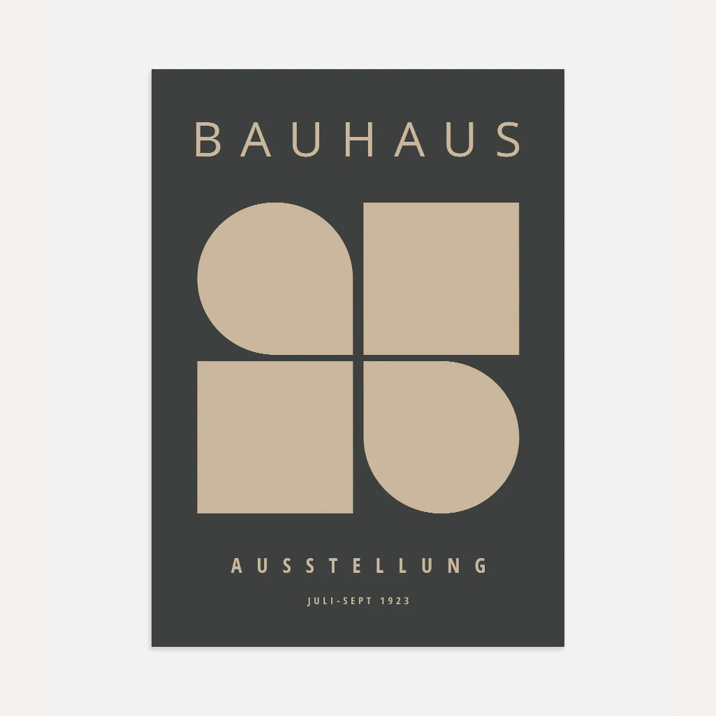 Bauhaus Geometric Harmony Poster