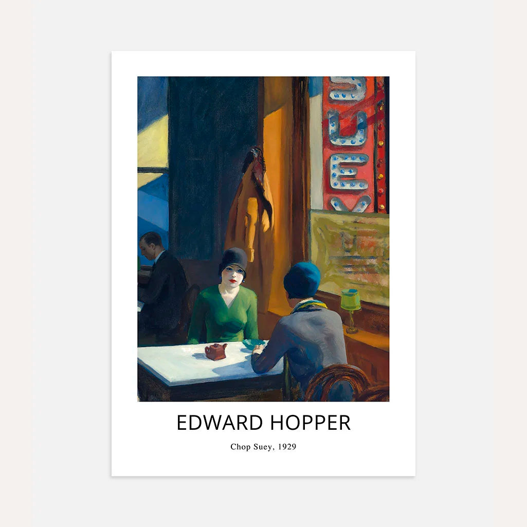 Edward Hopper Chop Suey 1929 Poster