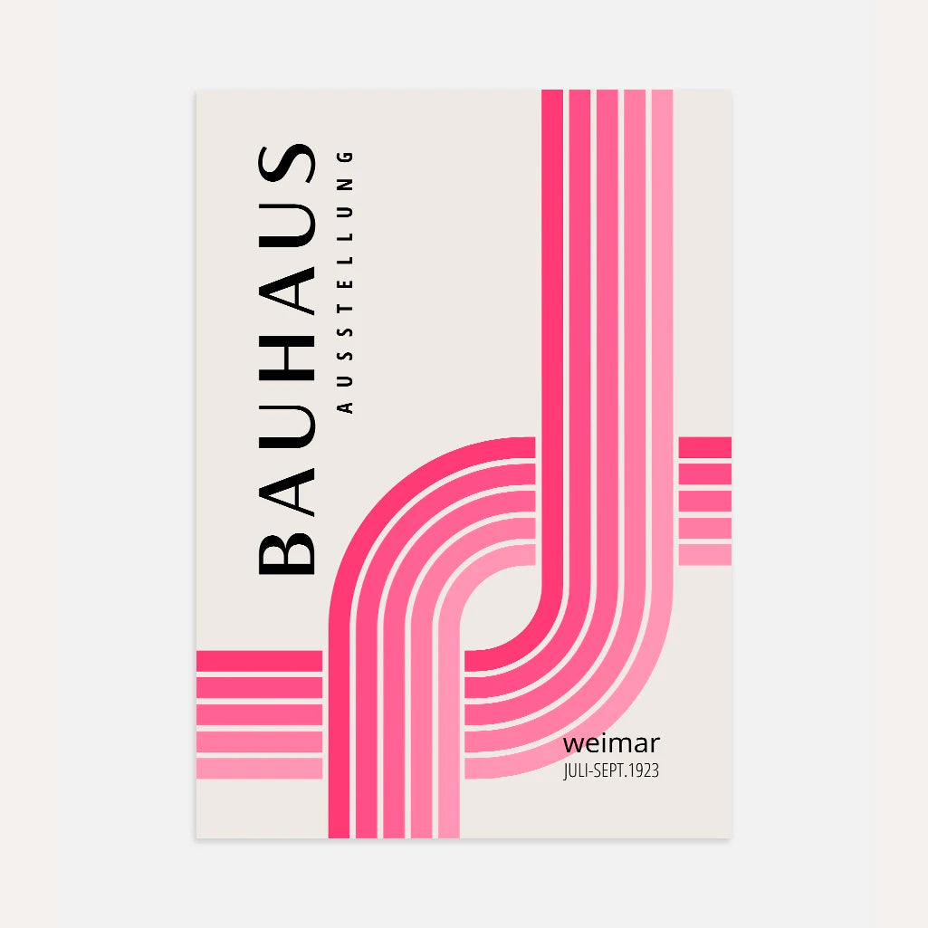 Bauhaus Intersecting Lines Poster