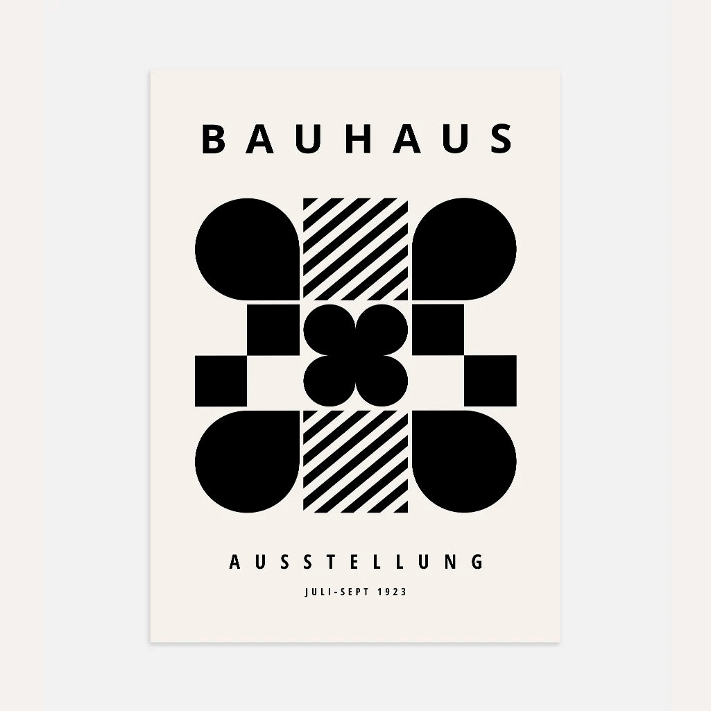 Bauhaus Geometry Poster