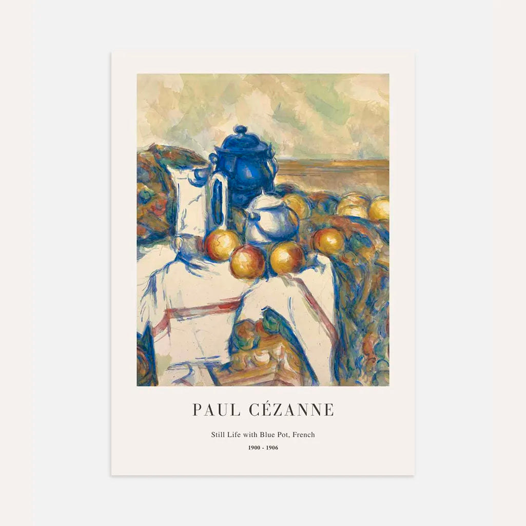 Paul Cézanne Still Life with Blue Pot Poster
