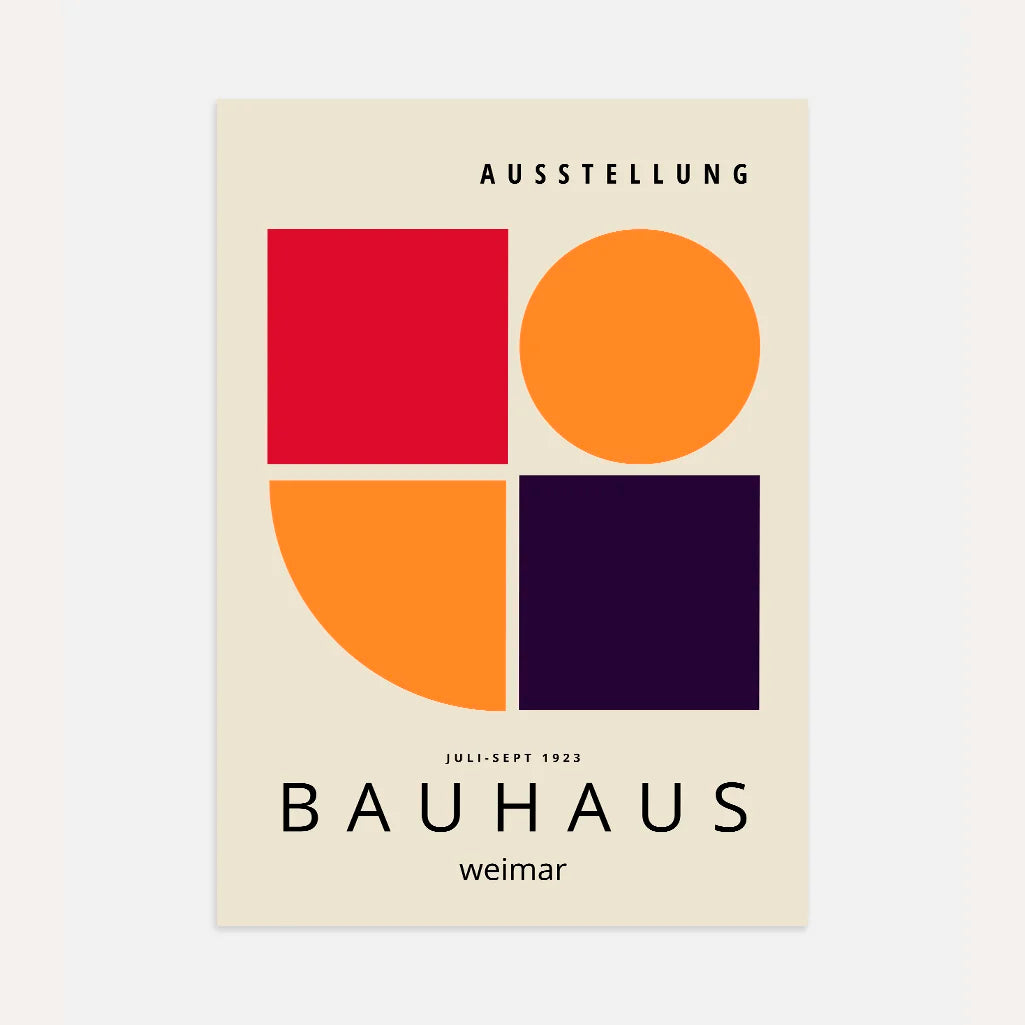 Bauhaus Color Modernism Poster
