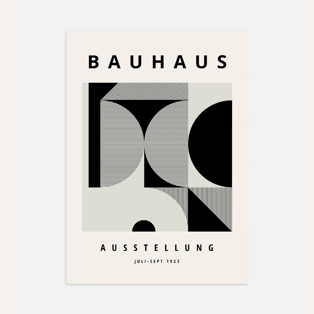 Bauhaus Black Forms Poster