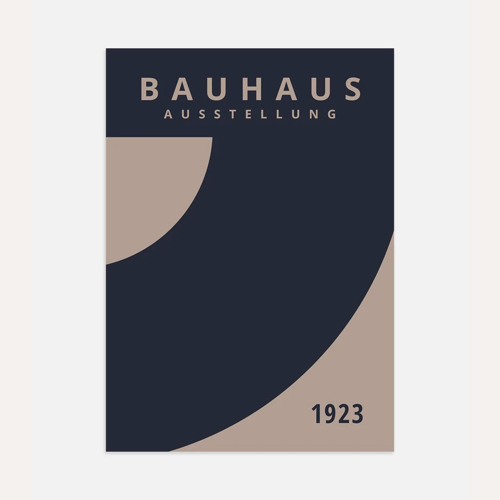 Bauhaus Blue Splash Poster