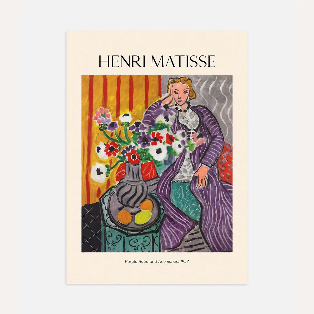 Henri Matisse Purple Robe Floral Poster