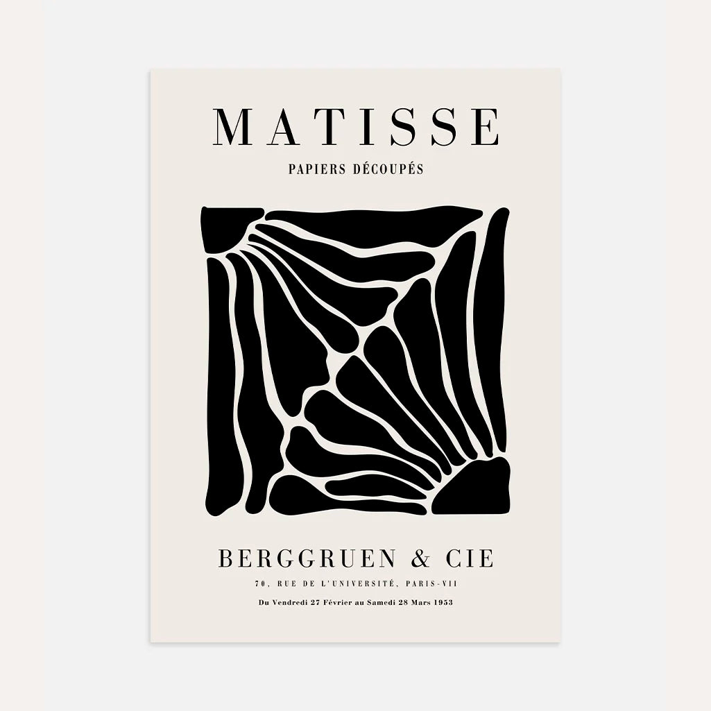 Henri Matisse Black Floral Silhouettes Poster