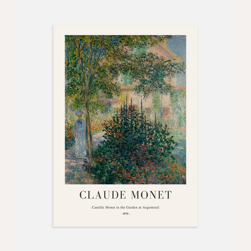 Claude Monet Camille in the Garden Poster
