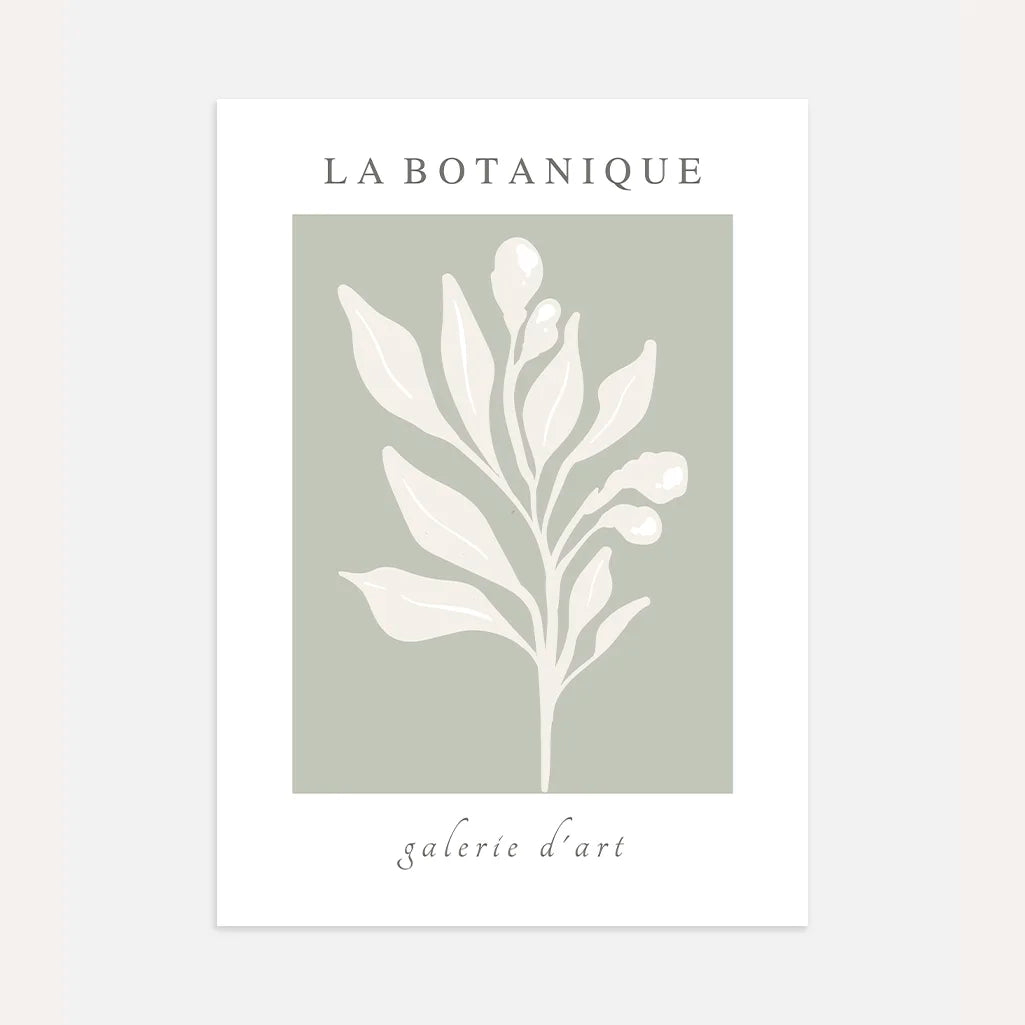 Sage Botanical Branch Poster