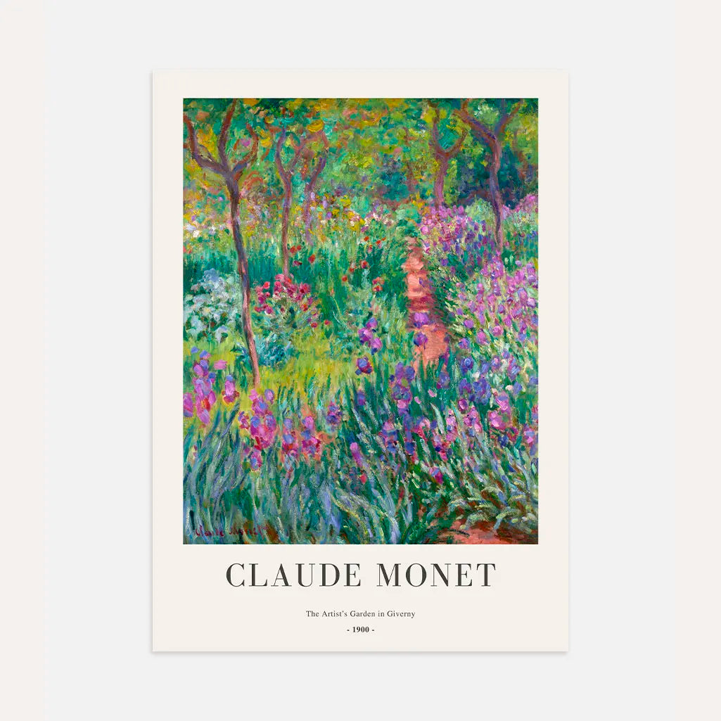 Claude Monet The Artist’s Garden in Giverny Poster