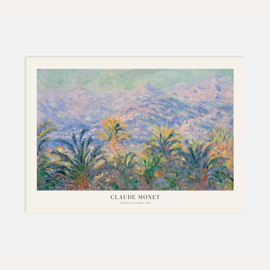 Claude Monet Palm Trees at Bordighera Poster