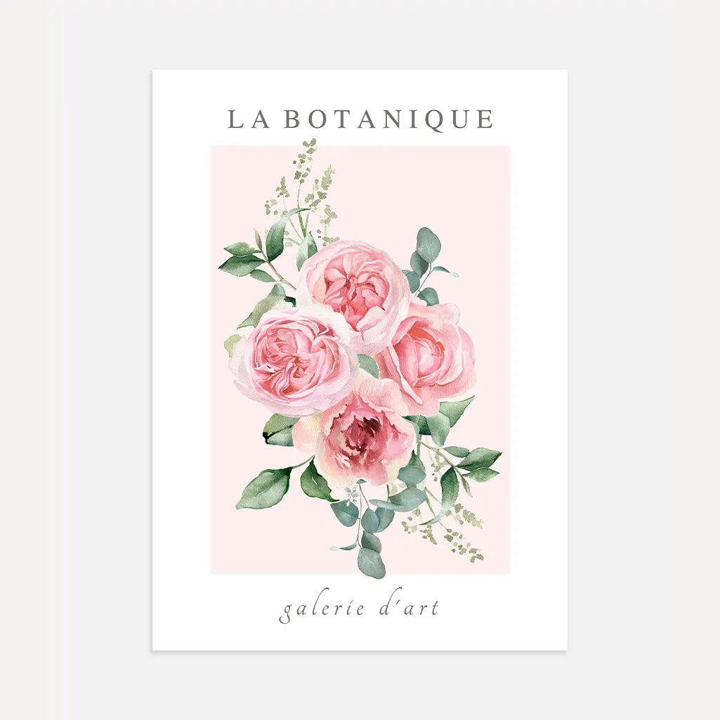 Pastel Rose Bouquet Poster
