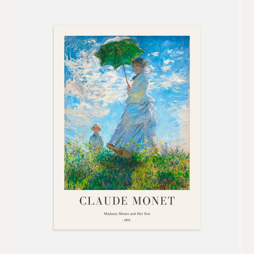 Claude Monet Madame Monet with Parasol Poster