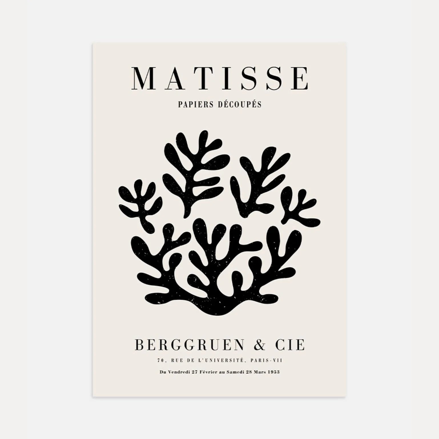 Henri Matisse Black Corals Poster