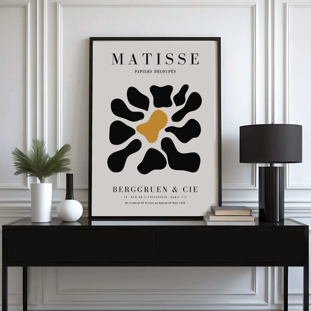 Henri Matisse Black & Mustard Poster