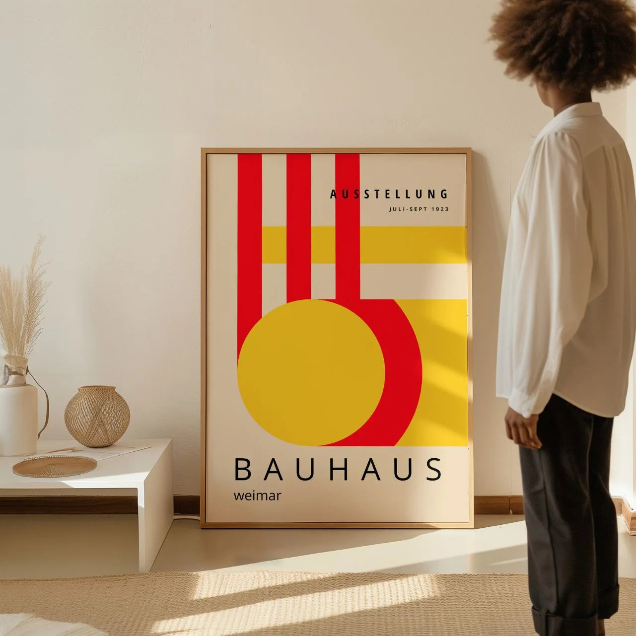 Bauhaus Red & Yellow Energy Poster