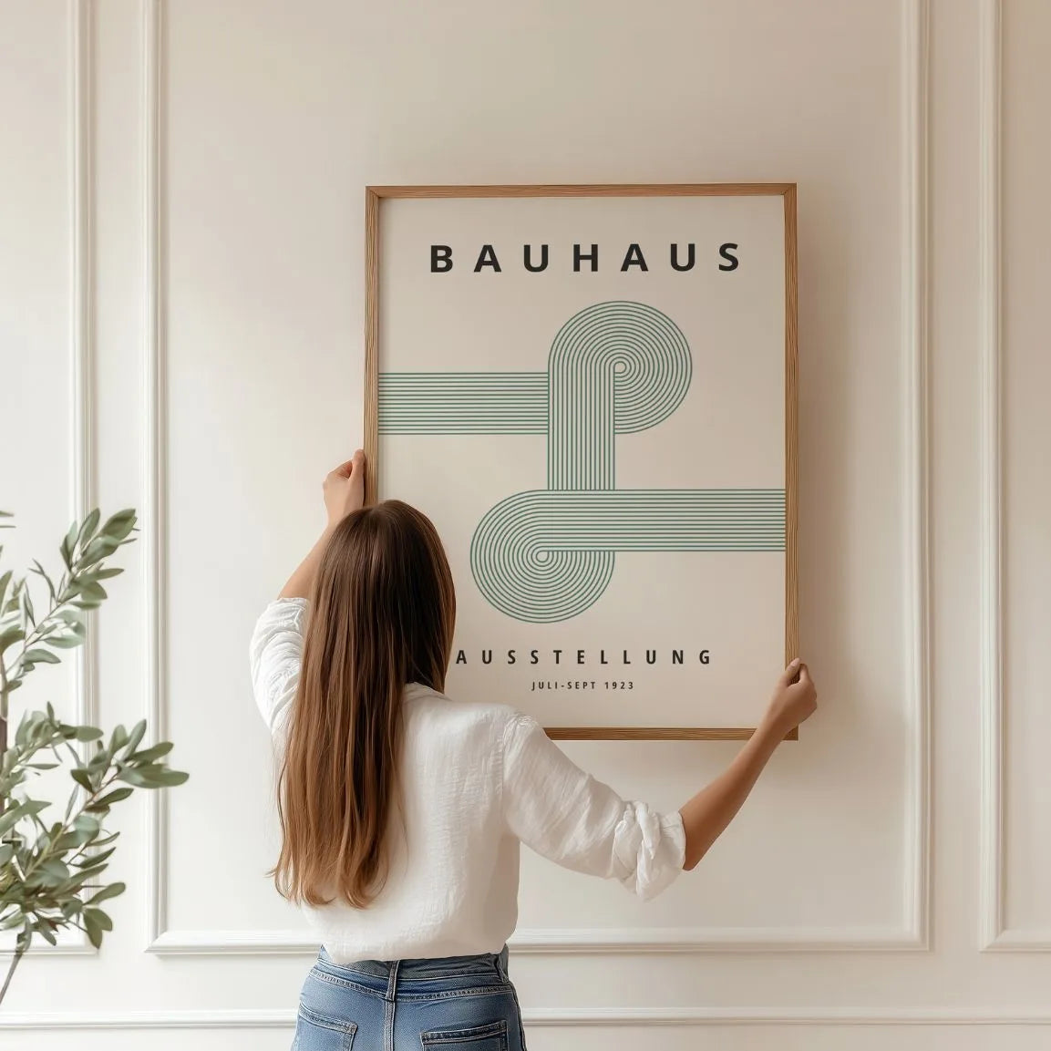 Bauhaus Green Line Intersection Poster