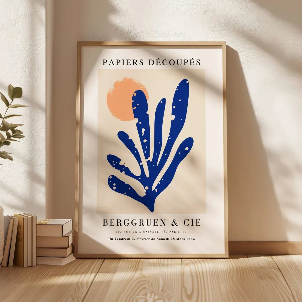 Matisse Blue Motif Poster