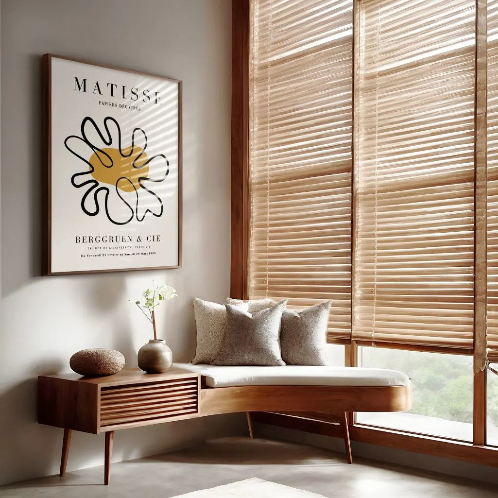 Henri Matisse Cut-Out Poster with Mustard Accent