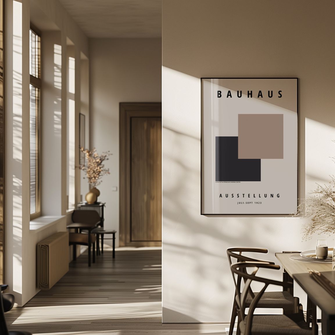 Bauhaus Square Poster