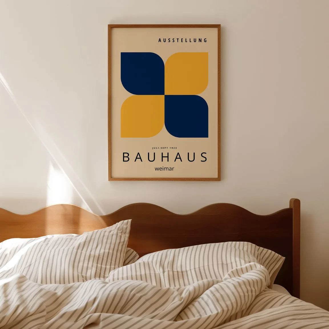 Bauhaus Yellow & Navy Harmony Poster
