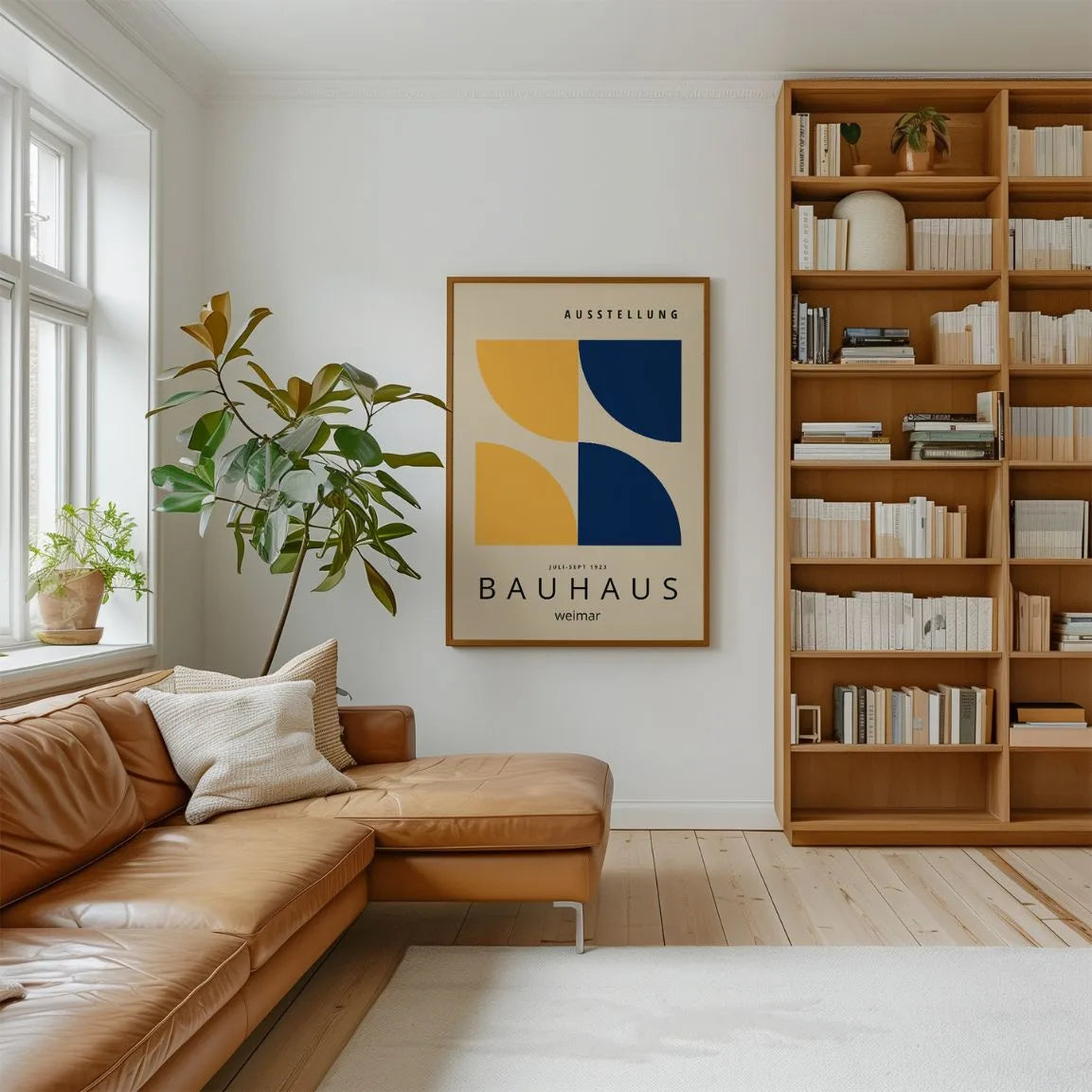 Bauhaus Yellow & Navy Dialogue Poster