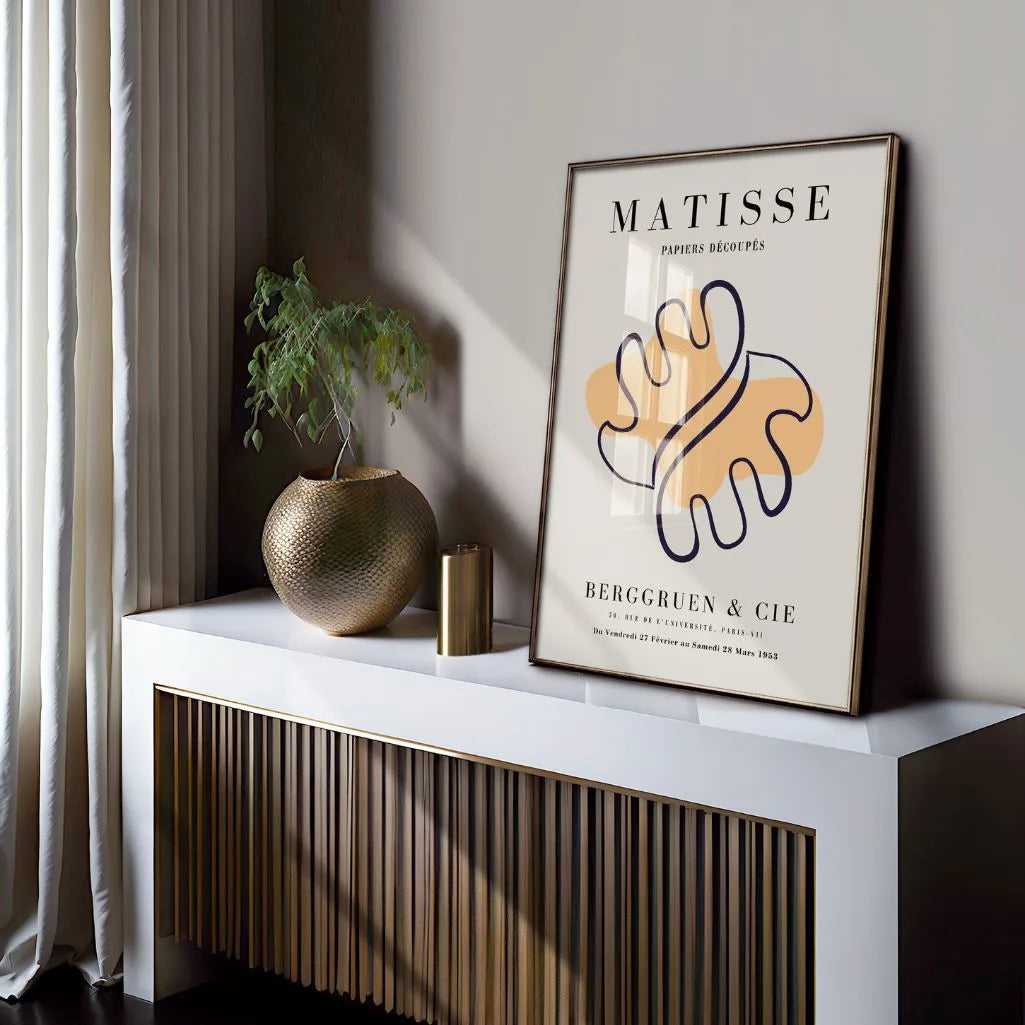 Henri Matisse Orange Abstract Form Poster