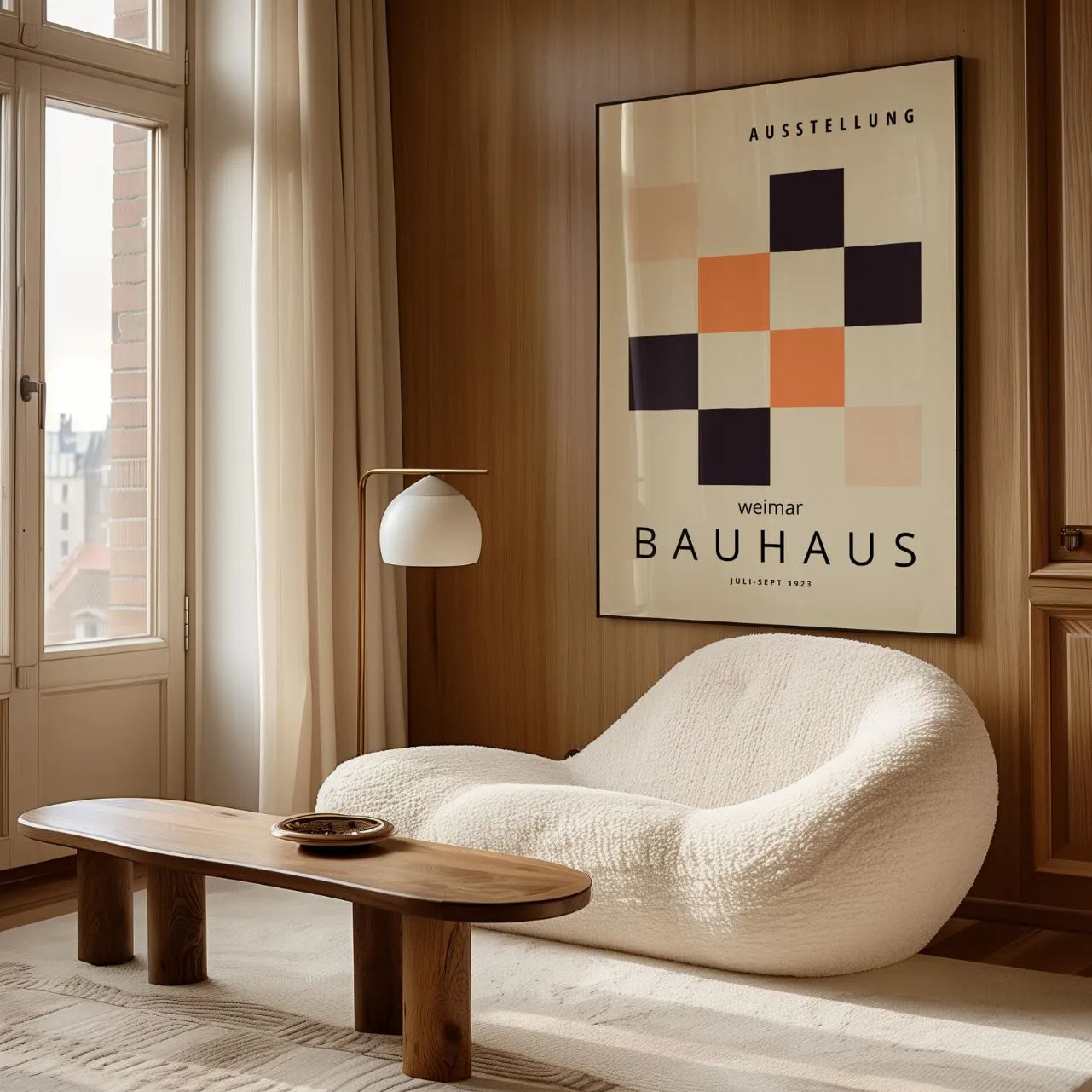 Bauhaus Color Mosaic Squares Poster